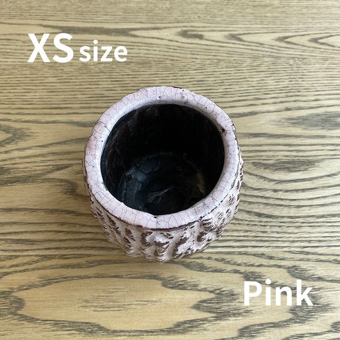 Bella セラミック鉢カバー ピンク XSサイズ02